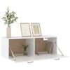 vidaXL Wall Cabinet White 100x36.5x35 cm Engineered Wood