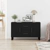 vidaXL Sideboard Black oak 100 x 36 x 60 cm Engineered wood