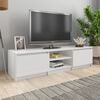 vidaXL TV Cabinet High Gloss White 140x40x35.5 cm Engineered Wood