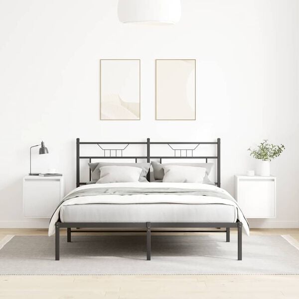 vidaXL Wall-Mounted Bedside Cabinets 2 pcs White 38x34x40 cm