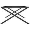 vidaXL Coffee Table Legs X-Frame 80x70x43 cm Steel