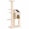 vidaXL Cat Tree with Sisal Scratching Posts Cream 183 cm