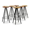vidaXL Bar Set 7 Pieces Solid Acacia and Reclaimed Wood