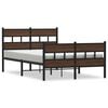 vidaXL Bed Frame without Mattress with Headboard&Footboard 120x190 cm