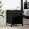 vidaXL Bedside Cabinet Black Oak 40 x 42 x 50 cm Engineered Wood