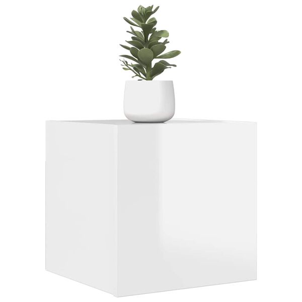 vidaXL Wall Mounted TV Cabinets 4 pcs High Gloss White 30.5x30x30 cm