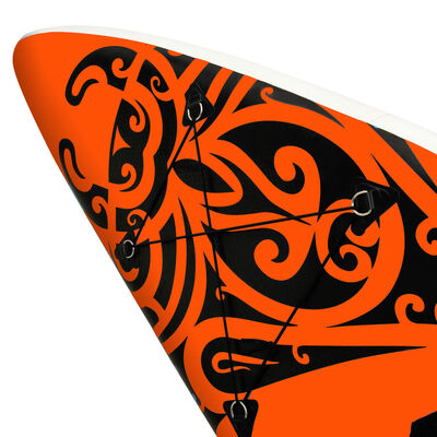 vidaXL Inflatable Stand Up Paddleboard Set 366x76x15 cm Orange