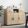 vidaXL Wooden Cabinet Sonoma Oak 88.5 x 30.5 x 73 cm Engineered Wood