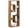 vidaXL Wall Shelf Old Wood 36x16x90 cm Engineered Wood
