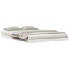 vidaXL Floor Bed Frame White 160 x 220 cm Solid Pine Wood