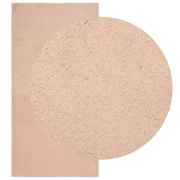 vidaXL Rug HUARTE Short Pile Soft and Washable Blush 100x200 cm