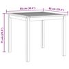 vidaXL Garden Table 85x85x74 cm Solid Acacia Wood