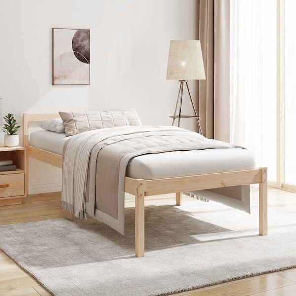 vidaXL Senior Bed without Mattress 90x200cm Solid Wood Pine