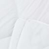 vidaXL Duvet Set with Pillow 3 pcs White Microfiber and Down Feather