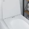 vidaXL Toilet Seat White 44 x 36.4 x 3.4 cm Duroplast