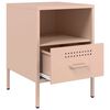 vidaXL Bedside Cabinets 2 pcs Pink 36x39x50.5 cm Steel