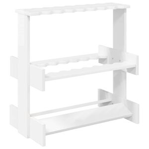 vidaXL Billiard Cue Stand Engineered Wood 60 x 35 x 60 cm Gloss White