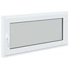 vidaXL Basement Window RISOR 120 x 60 cm PVC and Glass White