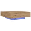 vidaXL Coffee Table Artisan Oak 100 x 100 x 31 cm Engineered Wood