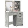 vidaXL Dressing Table 2 pcs Grey 50 x 41 x 135 cm Engineered wood