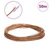 vidaXL Leather Cord Brown &Oslash;1 mm x 50 m Leather