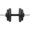 vidaXL Barbell and Dumbbell with Plates Set 90 kg