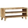 vidaXL TV Cabinet 105x46x32 cm Solid Wood Rough Mango