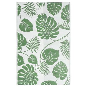 vidaXL Outdoor Rug | Green | Polypropylene | Large | Pattern | Outdoor Rug