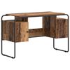 vidaXL Desk with Storage Oak Wood 120 x 50.5 x 75.5 cm