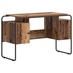 vidaXL Desk with Storage Oak Wood 120 x 50.5 x 75.5 cm