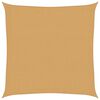 vidaXL Sunshade Sail 160 g/m&sup2; Square Sand 3.6x3.6 m HDPE