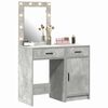 vidaXL Dressing Table 2 pcs Grey 50 x 41 x 135 cm Engineered wood