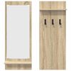 vidaXL Wall-Mounted Coat Rack with Shelf Sonoma oak 70 x 10 x 90 cm