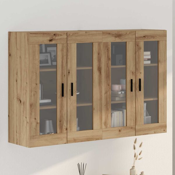 vidaXL Wall Mounted Cabinets 2 pcs Artisan oak 69.5 x 34 x 90 cm