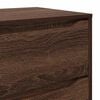 vidaXL Storage Cabinet Brown Oak 80 x 48 x 57 cm Engineered Wood