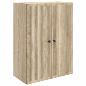 vidaXL Wall-Mounted Cabinet Sonoma Oak 66 x 34.5 x 90 cm