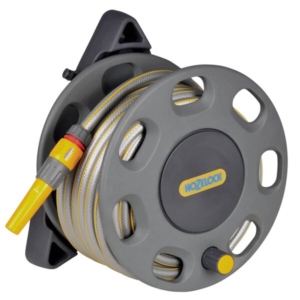 Hozelock Wall Mounted Hose Reel 30 m with 15 m Hose