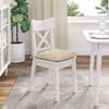 vidaXL Seat Cushions 2 pcs Cream 40 x 40 x 6 cm Fabric