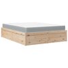 vidaXL Bed with Mattress 160x200 cm Solid Wood Pine