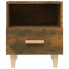 vidaXL Bedside Cabinet Smoked Oak 40x35x47 cm