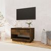 vidaXL TV Cabinet Smoked Oak 70x41x44 cm Engineered Wood
