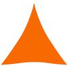 vidaXL Sunshade Sail Oxford Fabric Triangular 3.6x3.6x3.6 m Orange