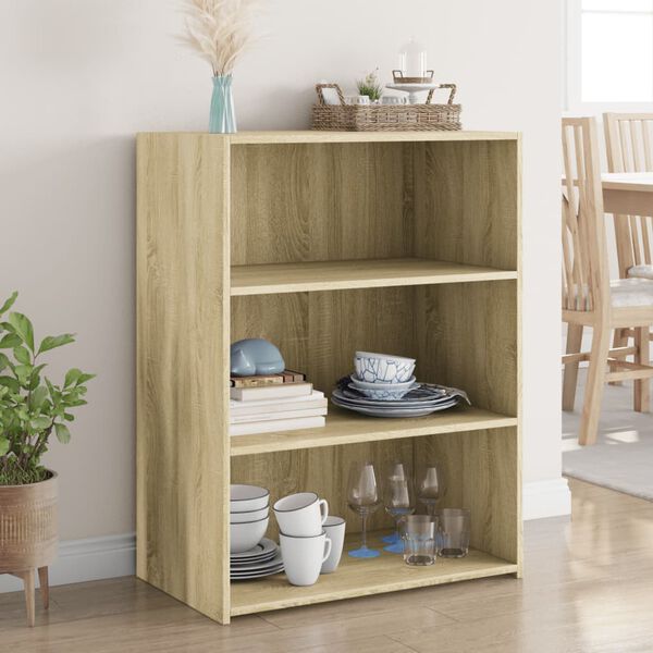 vidaXL Sideboard Sonoma Oak 70x41x93 cm Engineered Wood