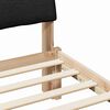 vidaXL Bed frame Brown and black 140 x 190 cm Solid pine wood