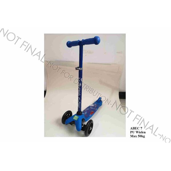 Street Rider 3-Wheel Scooter with Adjustable Handlebar Abec 7 Blue