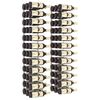 vidaXL Wall Mounted Wine Rack for 36 Bottles 2 pcs White Iron