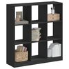 vidaXL Bookcase Black 102x32x108 cm Engineered Wood