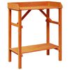 vidaXL Plant Stands with Shelf Brown 75 x 40 x 90 cm Solid pine wood