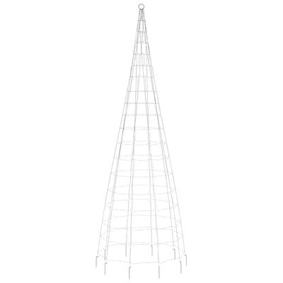 vidaXL Christmas Tree Light on Flagpole 550 LEDs Warm White 300 cm