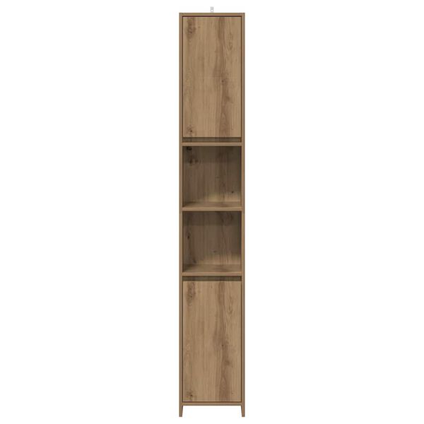 vidaXL Bathroom Cabinet Artisan Oak 30x30x183.5 cm Engineered Wood